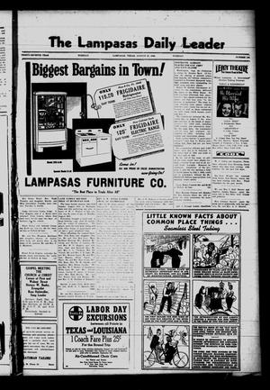 The Lampasas Daily Leader (Lampasas, Tex.), Vol. 37, No. 148, Ed. 1 Tuesday, August 27, 1940