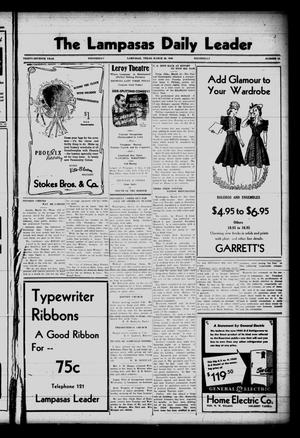 The Lampasas Daily Leader (Lampasas, Tex.), Vol. 37, No. 12, Ed. 1 Wednesday, March 20, 1940