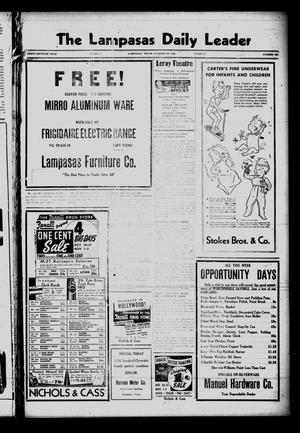 The Lampasas Daily Leader (Lampasas, Tex.), Vol. 37, No. 202, Ed. 1 Tuesday, October 29, 1940