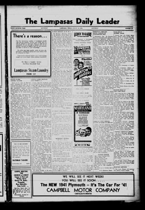 The Lampasas Daily Leader (Lampasas, Tex.), Vol. 37, No. 146, Ed. 1 Saturday, August 24, 1940