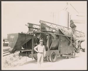 [Photograph of a Clark Concrete Co. Employee & Truck]