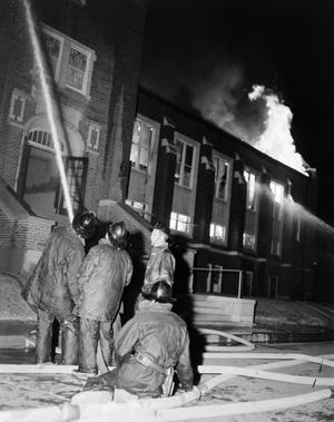 [Firefighters outside Austin Avenue Methodist Church #2]