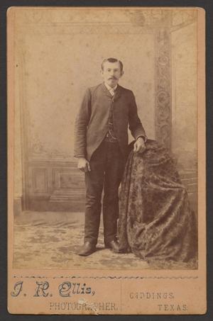 Primary view of object titled '[Photograph of a Man in Dark Clothing]'.