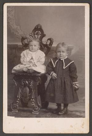 [Photograph of Two Children Named Walter & Alfred]
