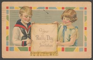 Primary view of object titled '[Rally Day Invitation]'.