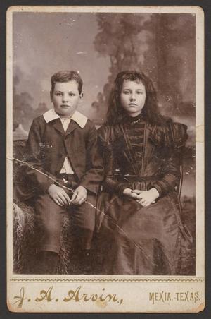 [Photograph of an Unknown Girl and Boy]