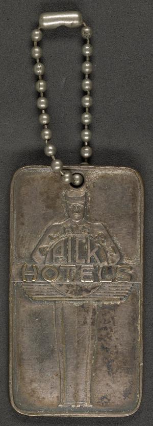 [Keychain for the Raleigh Hotel in Waco, Texas]