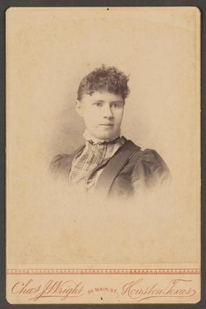 [Portrait of an Unknown Woman With Dark Curly Hair]