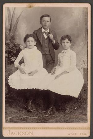 [Photograph of 3 Unknown Young Children]
