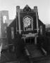 Photograph: [Front View of Fire Damage to Austin Avenue Methodist Church]