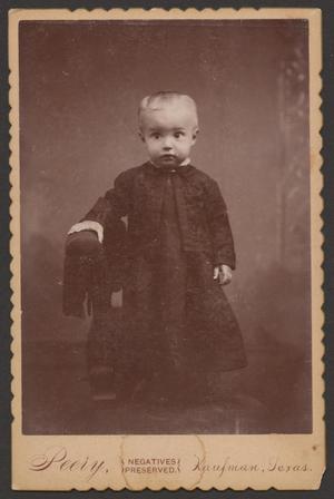 [Photograph of an Unknown Child in Dark Clothing]