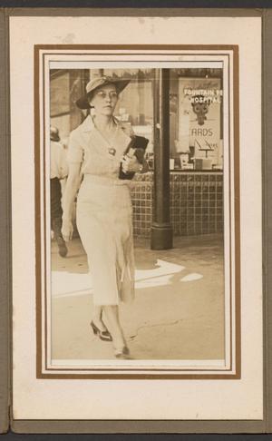 [Photograph of a Unknown Woman Walking]