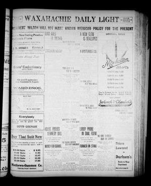 Primary view of object titled 'Waxahachie Daily Light (Waxahachie, Tex.), Vol. 21, No. [114], Ed. 1 Tuesday, August 5, 1913'.