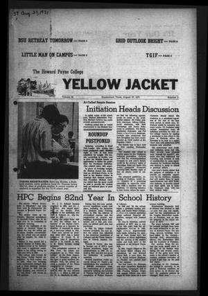 The Howard Payne College Yellow Jacket (Brownwood, Tex.), Vol. 59, No. 1, Ed. 1  Friday, August 27, 1971