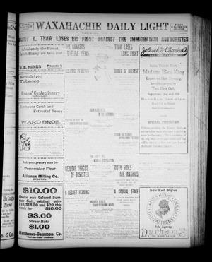 Waxahachie Daily Light (Waxahachie, Tex.), Vol. 21, No. 139, Ed. 1 Wednesday, September 3, 1913