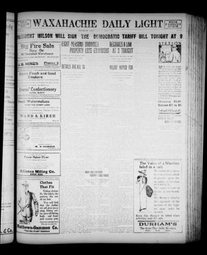 Waxahachie Daily Light (Waxahachie, Tex.), Vol. 21, No. 165, Ed. 1 Friday, October 3, 1913