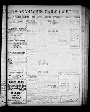 Primary view of object titled 'Waxahachie Daily Light (Waxahachie, Tex.), Vol. 21, No. [140], Ed. 1 Thursday, September 4, 1913'.