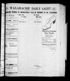 Waxahachie Daily Light (Waxahachie, Tex.), Vol. 20, No. 314, Ed. 1 Sunday, March 23, 1913