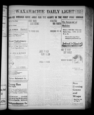 Waxahachie Daily Light (Waxahachie, Tex.), Vol. 21, No. 171, Ed. 1 Friday, October 10, 1913