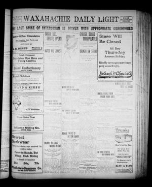 Waxahachie Daily Light (Waxahachie, Tex.), Vol. 21, No. 162, Ed. 1 Tuesday, September 30, 1913