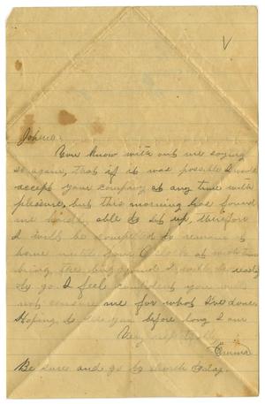 [Letter from Emma Davis to John C. Brewer]