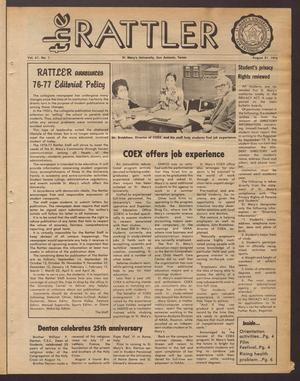 Primary view of object titled 'The Rattler (San Antonio, Tex.), Vol. 61, No. 1, Ed. 1 Tuesday, August 31, 1976'.