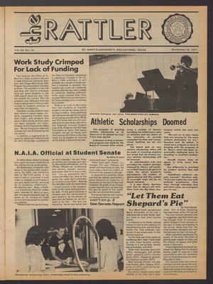 The Rattler (San Antonio, Tex.), Vol. 62, No. 10, Ed. 1 Friday, November 18, 1977