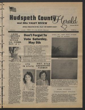 Primary view of object titled 'Hudspeth County Herald and Dell Valley Review (Dell City, Tex.), Vol. 26, No. 37, Ed. 1 Friday, May 4, 1984'.
