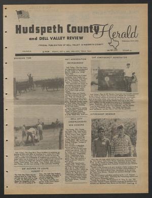 Hudspeth County Herald and Dell Valley Review (Dell City, Tex.), Vol. 28, No. 45, Ed. 1 Friday, July 5, 1985