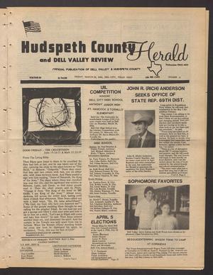 Hudspeth County Herald and Dell Valley Review (Dell City, Tex.), Vol. 29, No. 31, Ed. 1 Friday, March 28, 1986