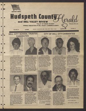 Primary view of object titled 'Hudspeth County Herald and Dell Valley Review (Dell City, Tex.), Vol. 30, No. 31, Ed. 1 Friday, March 27, 1987'.