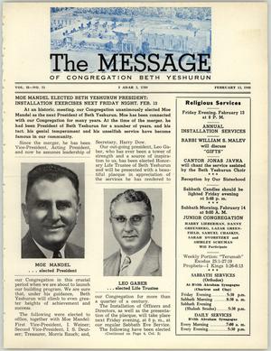 The Message, Volume 2, Number 21, February 1948