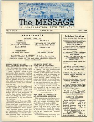 The Message, Volume 2, Number 26, April 1948