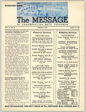 The Message, Volume 2, Number 28, April 1948