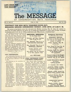 The Message, Volume 2, Number 32, May 1948