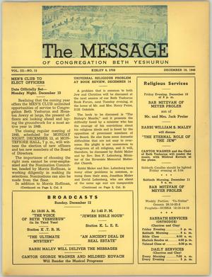 The Message, Volume 3, Number 12, December 1948