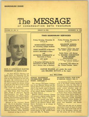 The Message, Volume 3, Number 14, December 1948