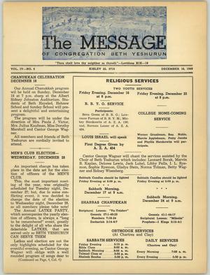 Primary view of object titled 'The Message, Volume 4, Number 9, December 1949'.