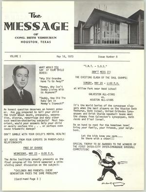 The Message, Volume 1, Number 8, May 1973