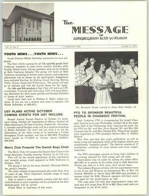 The Message, Volume 3, Number 6, October 1975