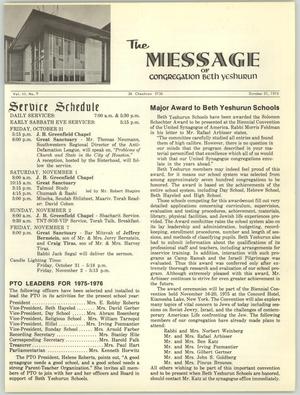 The Message, Volume 3, Number 9, October 1975