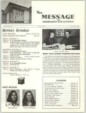 The Message, Volume 3, Number 19, January 1976