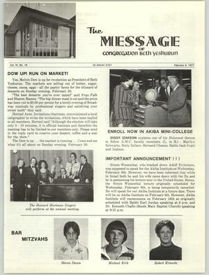 The Message, Volume 4, Number 19, February 1977