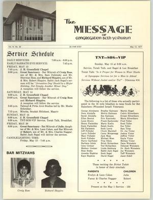The Message, Volume 4, Number 33, May 1977