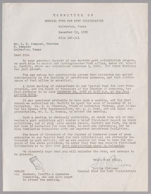 [Letter from F. G. Robinson to I. H. Kempner, December 12, 1950]