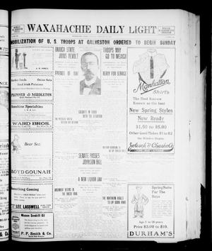 Waxahachie Daily Light (Waxahachie, Tex.), Vol. 20, No. 285, Ed. 1 Saturday, February 22, 1913