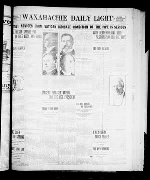 Waxahachie Daily Light (Waxahachie, Tex.), Vol. 21, No. 9, Ed. 1 Sunday, April 13, 1913