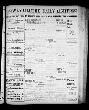 Primary view of object titled 'Waxahachie Daily Light (Waxahachie, Tex.), Vol. 21, No. 117, Ed. 1 Friday, August 8, 1913'.