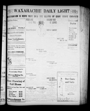 Waxahachie Daily Light (Waxahachie, Tex.), Vol. 21, No. 143, Ed. 1 Monday, September 8, 1913