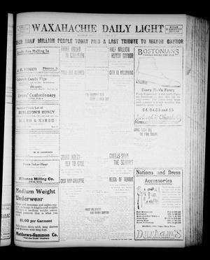 Primary view of object titled 'Waxahachie Daily Light (Waxahachie, Tex.), Vol. 21, No. 155, Ed. 1 Monday, September 22, 1913'.